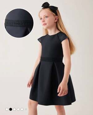 Baker by Ted Baker Mesh Scuba Dress (black)